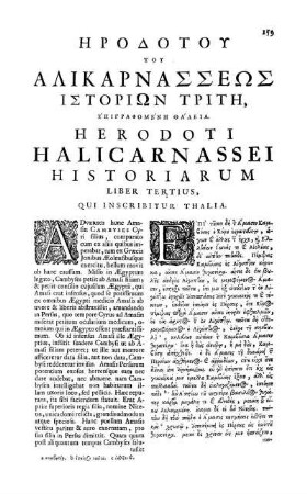 Liber Tertius, Qui Inscribitur Thalia.