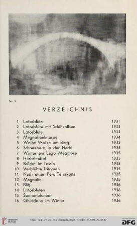 Verzeichnis (Nr. 1-48)