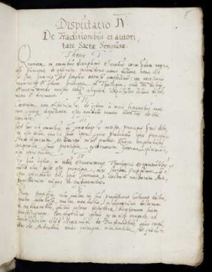 8r-9v IV. Disputatio de traditionibus et auctoritate sacrae scripturae
