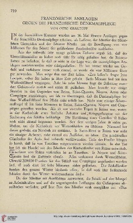 Neue Folge 30 = Jahrgang 54: Französische Anklagen gegen die französische Denkmalpflege