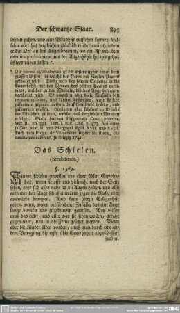Das Schielen. (Strabismus.)