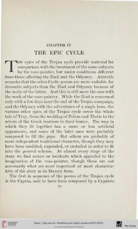 Chapter IV: The epic cycle