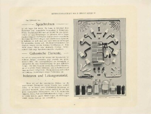 Isolatoren und Leitungsmaterial