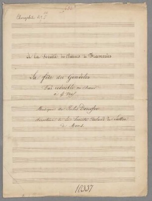 La fête des gondoles, Coro maschile - BSB Mus.Schott.Ha 10972