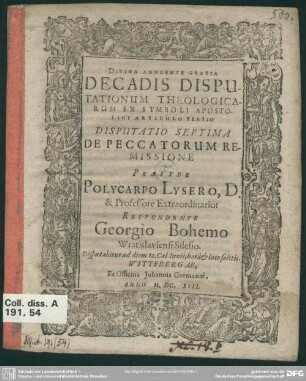 7: De peccatorum remissione