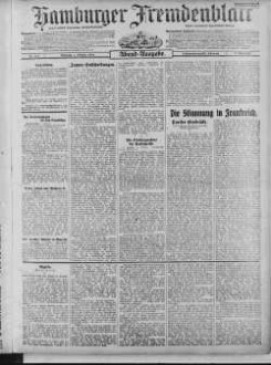 Hamburger Fremdenblatt, Abendausgabe