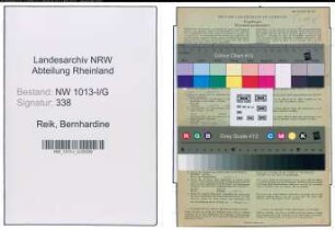 Entnazifizierung Bernhardine Reik , geb. 26.11.1909 ()