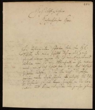 Brief von Christian Ludwig Gersten an Johann Friedrich von Uffenbach. Gießen, 15.6.1740