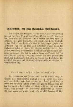 Bekenntnisse von zwei männlichen Prostituierten