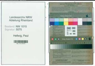Entnazifizierung Paul Hellwig , geb. 07.07.1900 (Beamter)