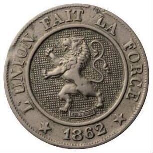 Fundmünze, 10 Centimes, 1862