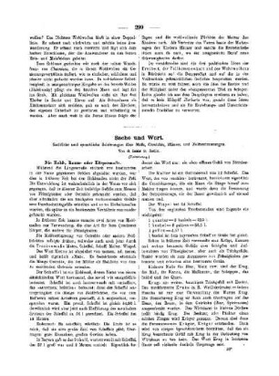 Sache und Wort : Sachliche und sprachliche Belehrungen über Maße, Gewichte, Münzen und Zeitbestimmungen ; (Fortsetzung)