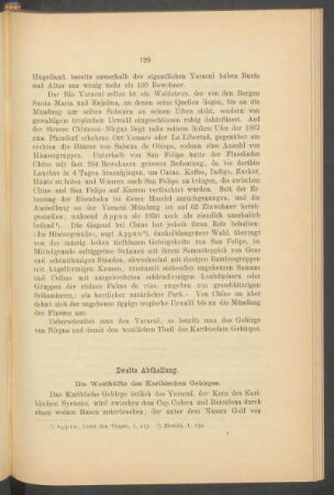 Zweite Abtheilung. - Die Westhälfte des Karibischen Gebirges.