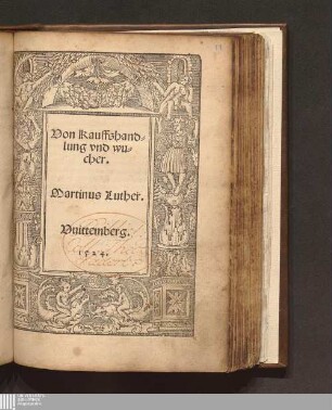 Von Kauffshand-||lung vnd wu-||cher.||