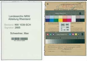 Entnazifizierung Max Schwertner , geb. 07.10.1897 (Lagerist)