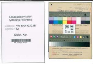 Entnazifizierung Karl Gleich , geb. 11.12.1899 (Matrose)