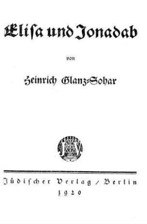Elisa und Jonadab