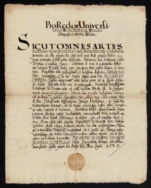 Todesanzeige der Margaretha, Witwe des Michael Eypperus [Eipper], Ratsherr zu Tübingen, 1635