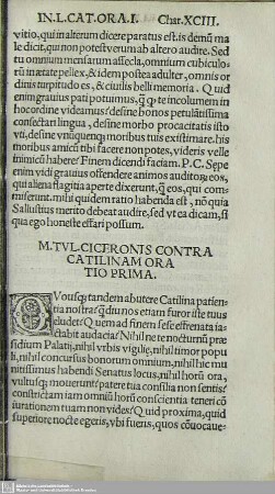 Oratio Prima
