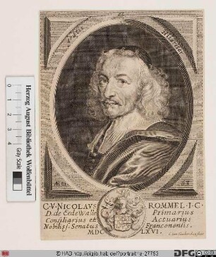 Bildnis Nicolaes Rommel, heer van Eedenwalle