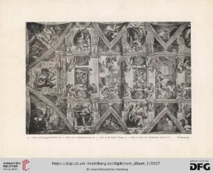 3. Volta della Cappella Sistina (I). Voûte de la Chapelle Sixtine (I). Arch of the Sistina Chapel (I). Das Gewölbe der Sixtinischen Kapelle (I) (Michelangelo)