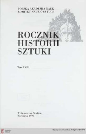 23: Rocznik Historii Sztuki