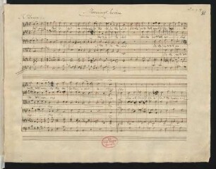 Te Deum; V (5), Coro, org; A-Dur; MWV B 25