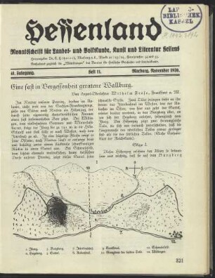 Heft 11, November 1930