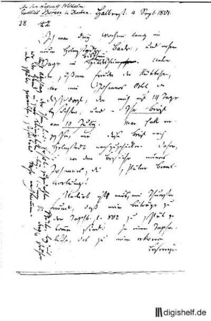 28: Brief von Klamer Eberhard Karl Schmidt an Wilhelm Gottlieb Becker : Becker, Rudolf Zacharias; Becker, W. G.;