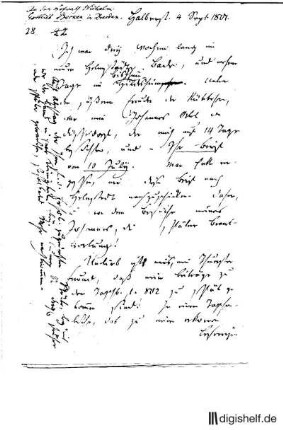 28: Brief von Klamer Eberhard Karl Schmidt an Wilhelm Gottlieb Becker : Becker, Rudolf Zacharias; Becker, W. G.;