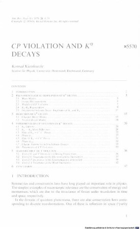 CP violation and Ko decays