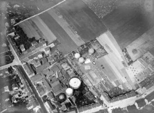 Der Startplatz in Altenburg mit den Ballons "Chemnitz", "Erfurt", "Thüringen"