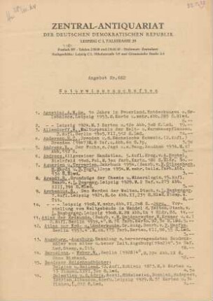 Nr. 662: Naturwissenschaften