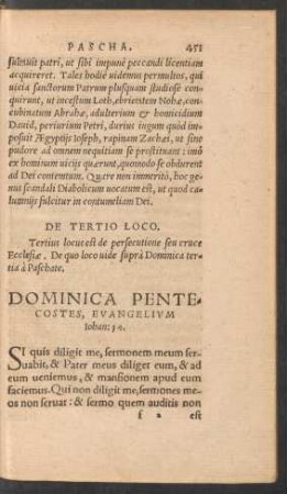 Dominica Pentecostes ...