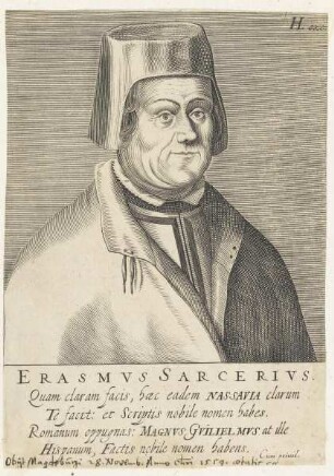 Bildnis des Erasmvs Sarcerivs
