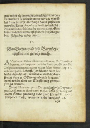 II. Das Gottes gnad und Barmhertzigkeit uns gerecht mache.