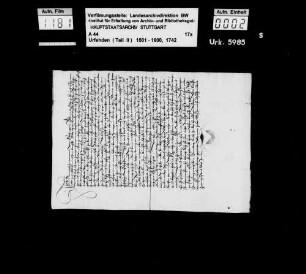 Heinrich Zimmermann aus Hechingen, wegen angeblicher Eheschliessung mit zwei Frauen von diesen angeklagt u. einige Zeit zu Urach gef., jedoch auf Fürbitte wieder freigel., schwört U. und verspricht eidlich, unverzüglich das Fürstentum Württemberg zu verlassen und ohne Erlaubnis sein Leben lang nicht mehr zurückzukommen.