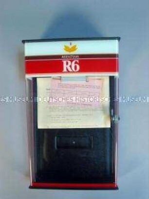 Speisekartenkasten "R6"-Zigaretten