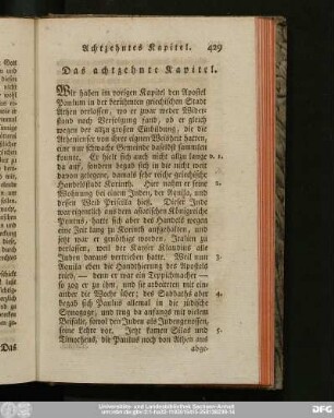 Das achtzehnte Kapitel.