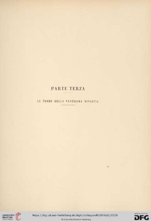 Parte terza: Le tombe della ventesima Dinastia