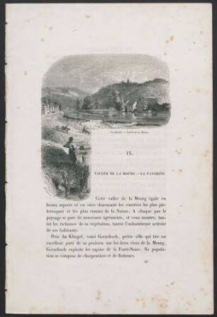 "Gernsbach - Vallée de la Mourg." und "[Schloss Favorite] - Ermitage de la princesse Sybille."