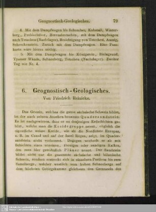 6. Geognostisch-Geologisches