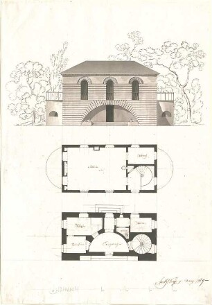 Speeth, Peter; Speisehaus - Grundriss EG, Grundriss OG