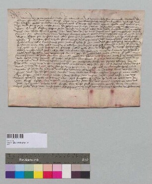 Abt Johann und der Konvent zu Oberaltaich verkaufen und verleihen das Erbrecht auf einem Hof zu Thallersdorf an Hänsel Klessner und dessen Frau Elspet.; S: A1