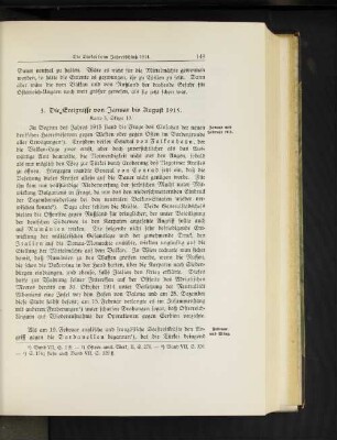 3. Die Ereignisse von Januar bis August 1915.