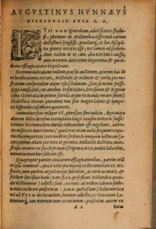 Augustini Hunnaei Dialectica, seu, generalia logices praecepta omnia