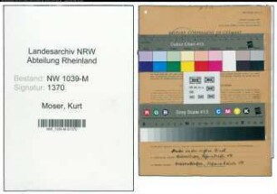 Entnazifizierung Kurt Moser , geb. 04.04.1913 (Polizist)