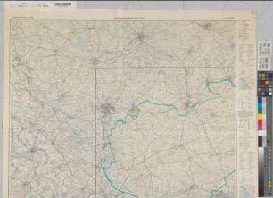 Hohe Mark Naturpark 1. westlicher Teil nach 1967 1 : 50 000 135 x 93 Einzeichnung in topographische Karten