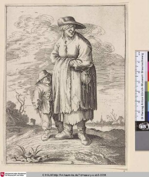 [Bäuerin mit Kind; Peasant woman with a boy]
