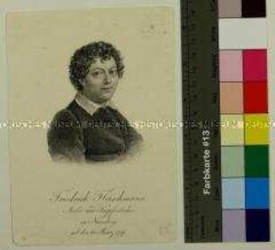 Porträt des jungen Nürnberger Malers und Kupferstechers Friedrich Fleischmann